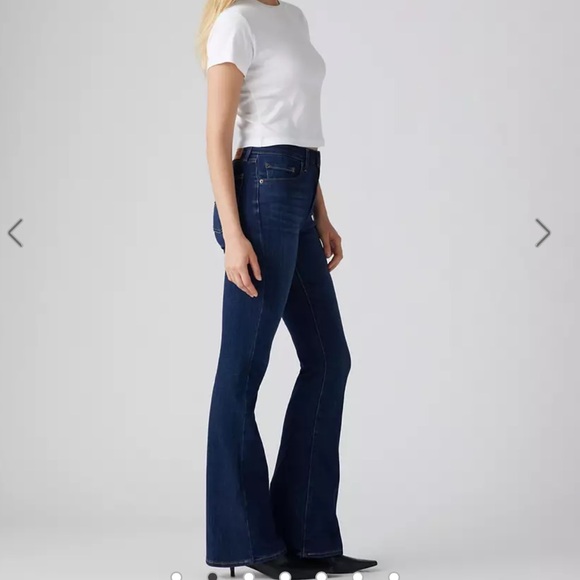 Levi's Dark Blue Flare Jeans - Picture 2 of 3
